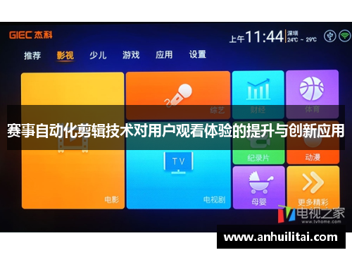 赛事自动化剪辑技术对用户观看体验的提升与创新应用